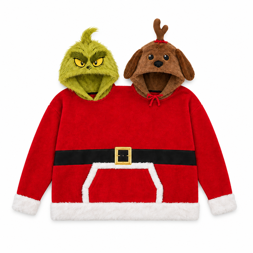 Grump & Pup Hoodie For Two
