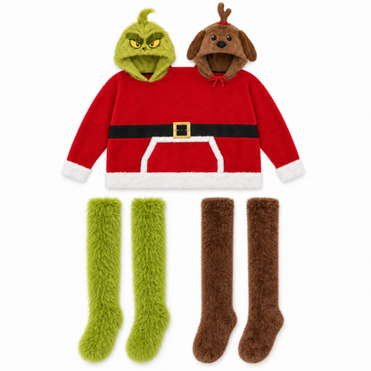 Grump & Pup Hoodie For Two